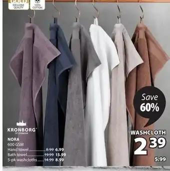 JYSK KRONBORG NORA 600 GSM Hand towel offer
