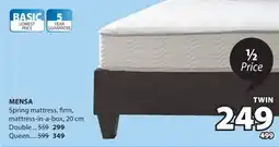 JYSK MENSA Spring mattress offer