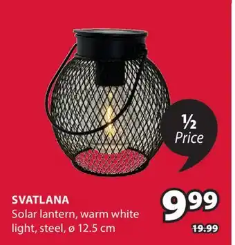 JYSK SVATLANA Solar lantern offer