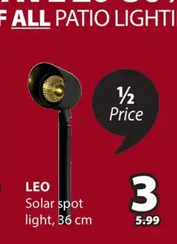 JYSK LEO Solar spot light offer