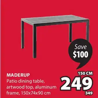 JYSK Maderup Patio Dining Table offer