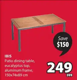 JYSK IBIS Patio dining table offer