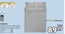 JYSK BAMBOO Duvet cover, 100% rayon made from bamboo sateen offer