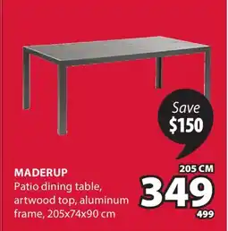 JYSK MADERUP Patio dining table offer