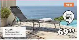 JYSK Halden Sunlounger offer