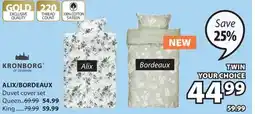 JYSK KRONBORG ALIX/BORDEAUX Duvet cover set offer