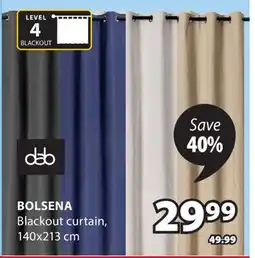 JYSK Bolsena Blackout curtain offer