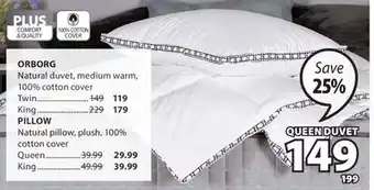 JYSK ORBORG Natural duvet offer