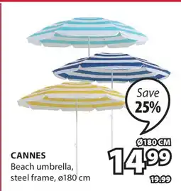JYSK CANNES Beach umbrella offer