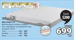 JYSK WELLPUR F110 Memory foam mattress offer