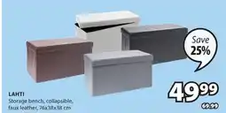 JYSK LAHTI Storage bench offer