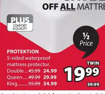 JYSK Protektion 5-sided waterproof mattress protector offer