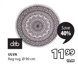 JYSK ULVA Rag rug offer