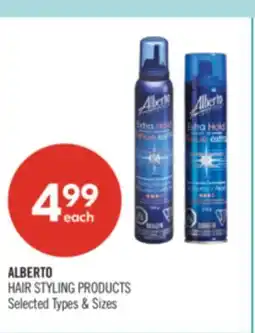 Shoppers Drug Mart ALBERTO NAIR STYLING PRODUCTS offer