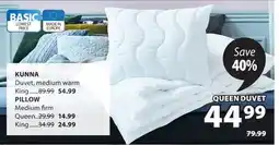 JYSK KUNNA Duvet, medium warm offer