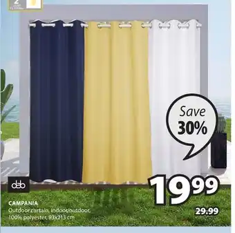 JYSK CAMPANIA Outdoor curtain offer