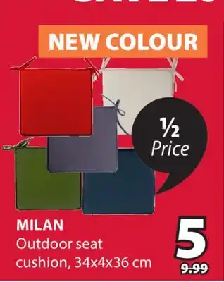 JYSK Milan Outdoor seat cushion offer