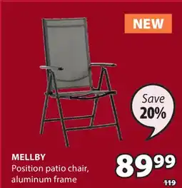 JYSK Mellby Position patio chair offer