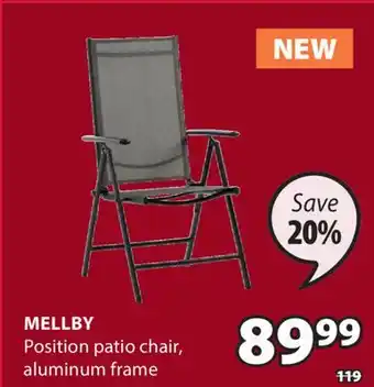 JYSK Mellby Position patio chair offer