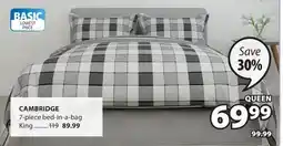 JYSK Cambridge 7-piece bed-in-a-bag offer