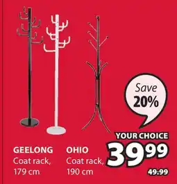 JYSK GEELONG Coat rack offer