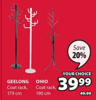 JYSK GEELONG Coat rack offer