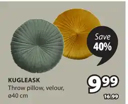 JYSK Kugleask Throw pillow offer