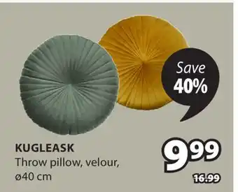 JYSK Kugleask Throw pillow offer