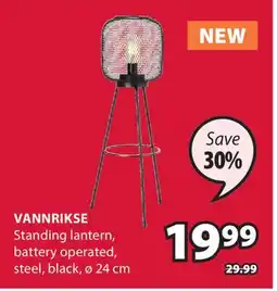 JYSK Vannrikse Standing lantern offer