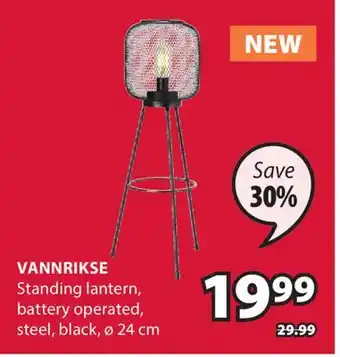 JYSK Vannrikse Standing lantern offer