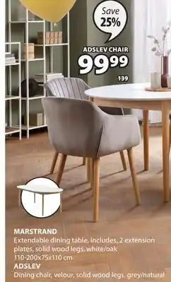 JYSK MARSTRAND Extendable dining table offer