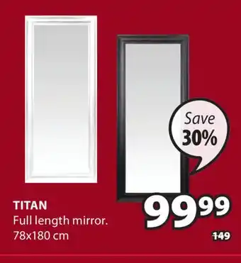 JYSK Titan Full length mirror offer