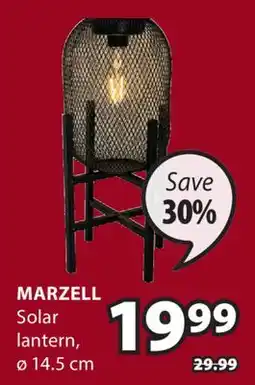 JYSK Marzell Solar lantern offer