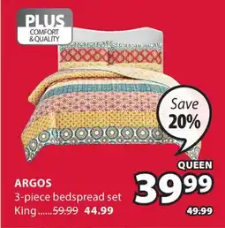 JYSK ARGOS 3-piece bedspread set offer
