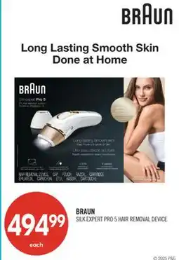 Shoppers Drug Mart BRAUN SILK EXPERT PRO 5 HAIR REMOVAL DEVICE offer