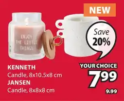 JYSK KENNETH Candle offer