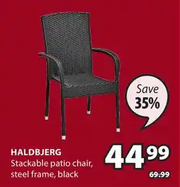 JYSK Haldbjerg Stackable patio chair offer