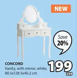 JYSK CONCORD Vanity offer