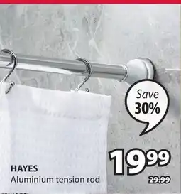 JYSK Hayes Aluminium tension rod offer