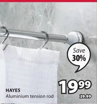 JYSK Hayes Aluminium tension rod offer