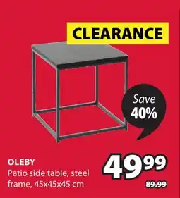 JYSK Oleby Patio side table offer