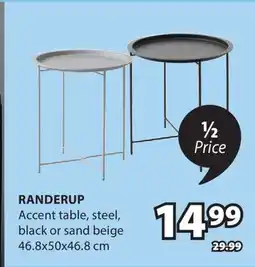 JYSK RANDERUP Accent table offer