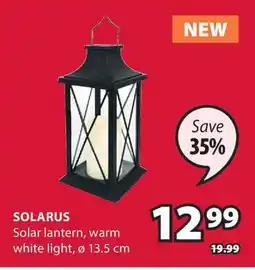 JYSK SOLARUS Solar lantern offer