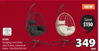 JYSK BORK Hanging nest chair offer