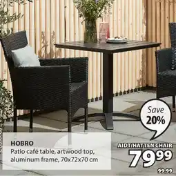 JYSK HOBRO Patio café table offer