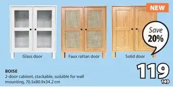 JYSK BOISE 2- door cabinet offer