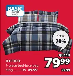 JYSK Oxford 7-piece bed-in-a-bag offer