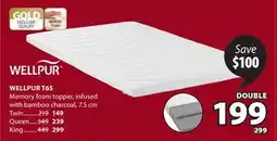 JYSK WELLPUR T65 Memory foam Topper offer
