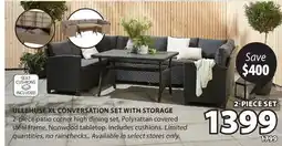 JYSK ULLEHUSE XL CONVERSATION SET WITH STORAGE offer