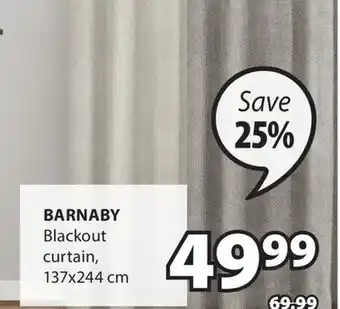JYSK BARNABY Blackout curtain offer